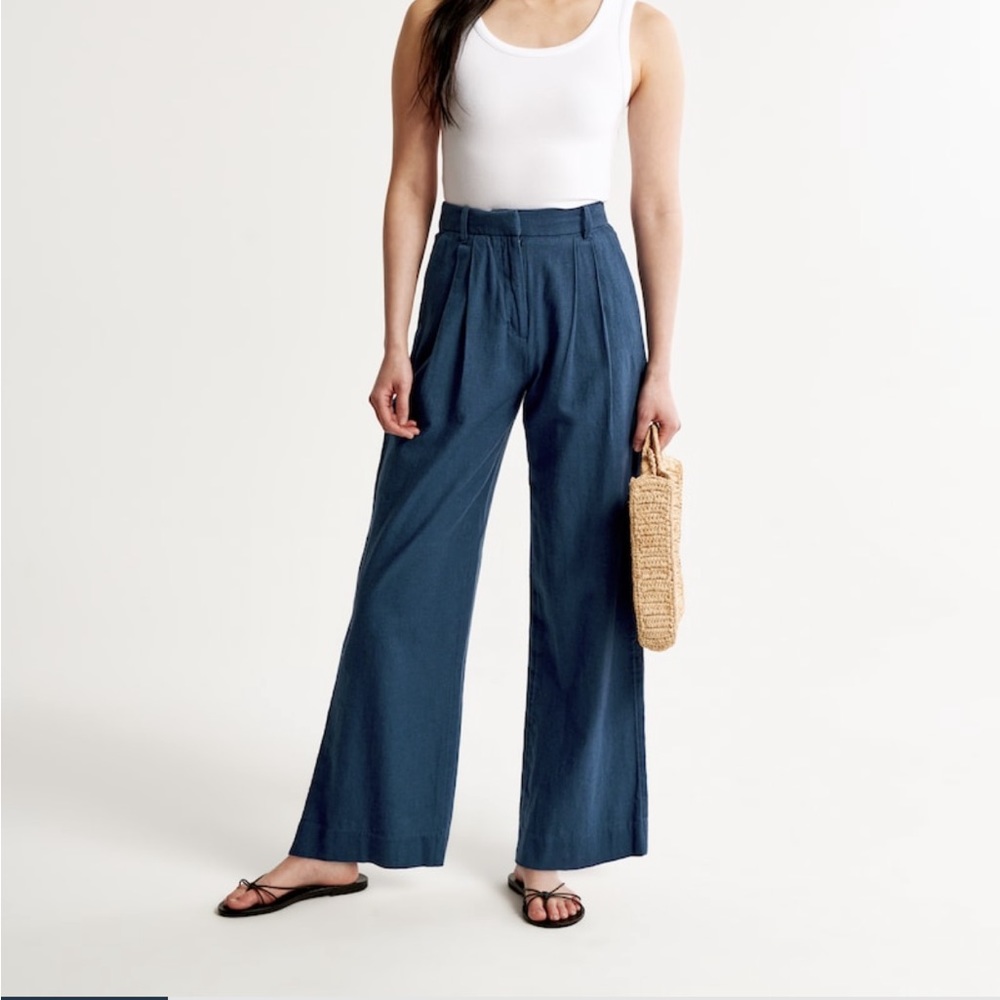 NWT!! Abercrombie Linen Tailored Pants